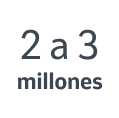 2 a 3 millones