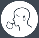 respiración rápida
o dificultad para respirar.